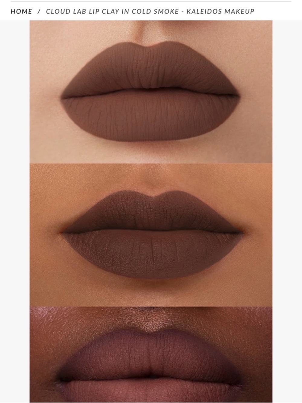 Kaleidos Cloud Lab Lip Clay - Cold Smoke